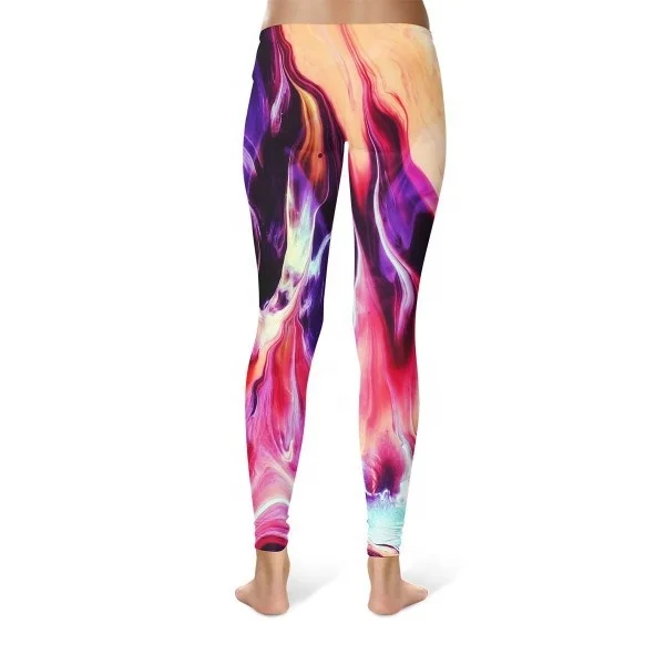 
Wholesale 3d Sublimation design Leggings print galaxy skinny running leggings for women sports thigh Sublimation Yoga Pants 