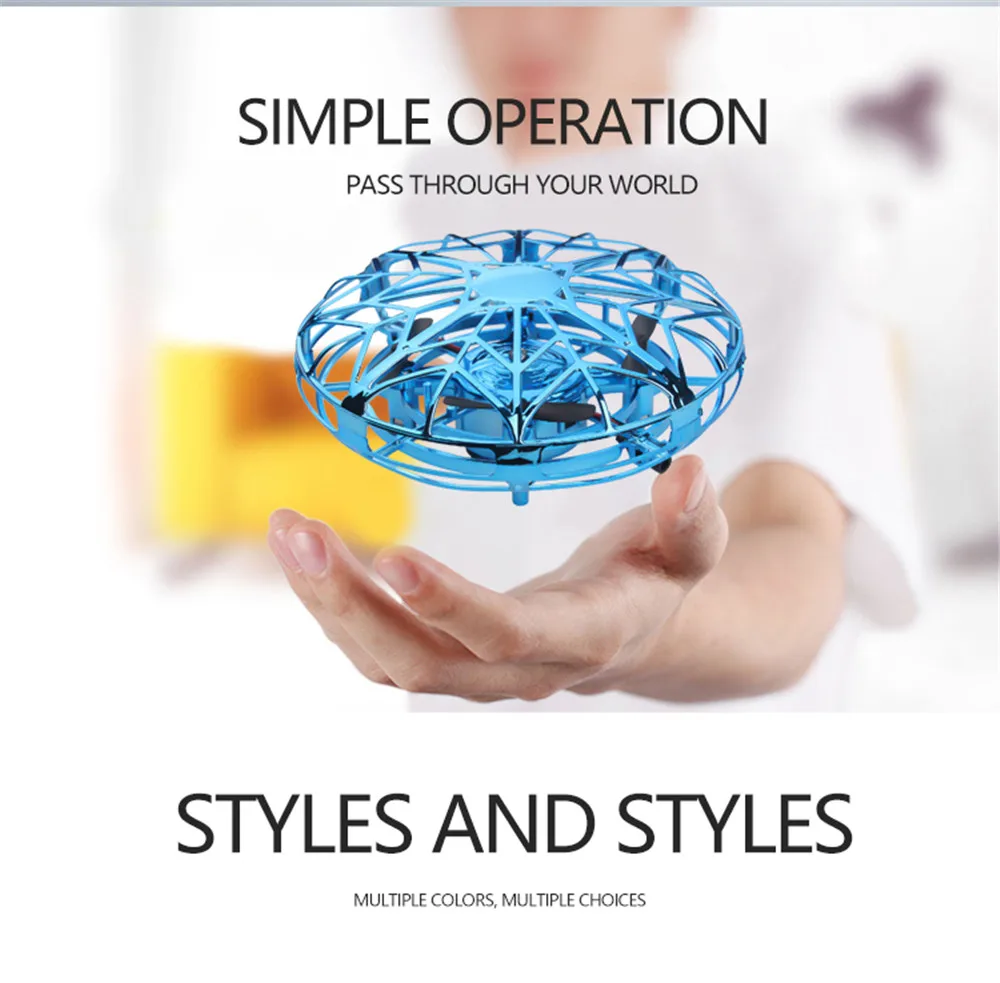 Anti-collision Flying UFO Drone Magic Hand Flying Ball Aircraft Sensing Mini RC Drone UFO Induction Toys Aircraft UFO Toy