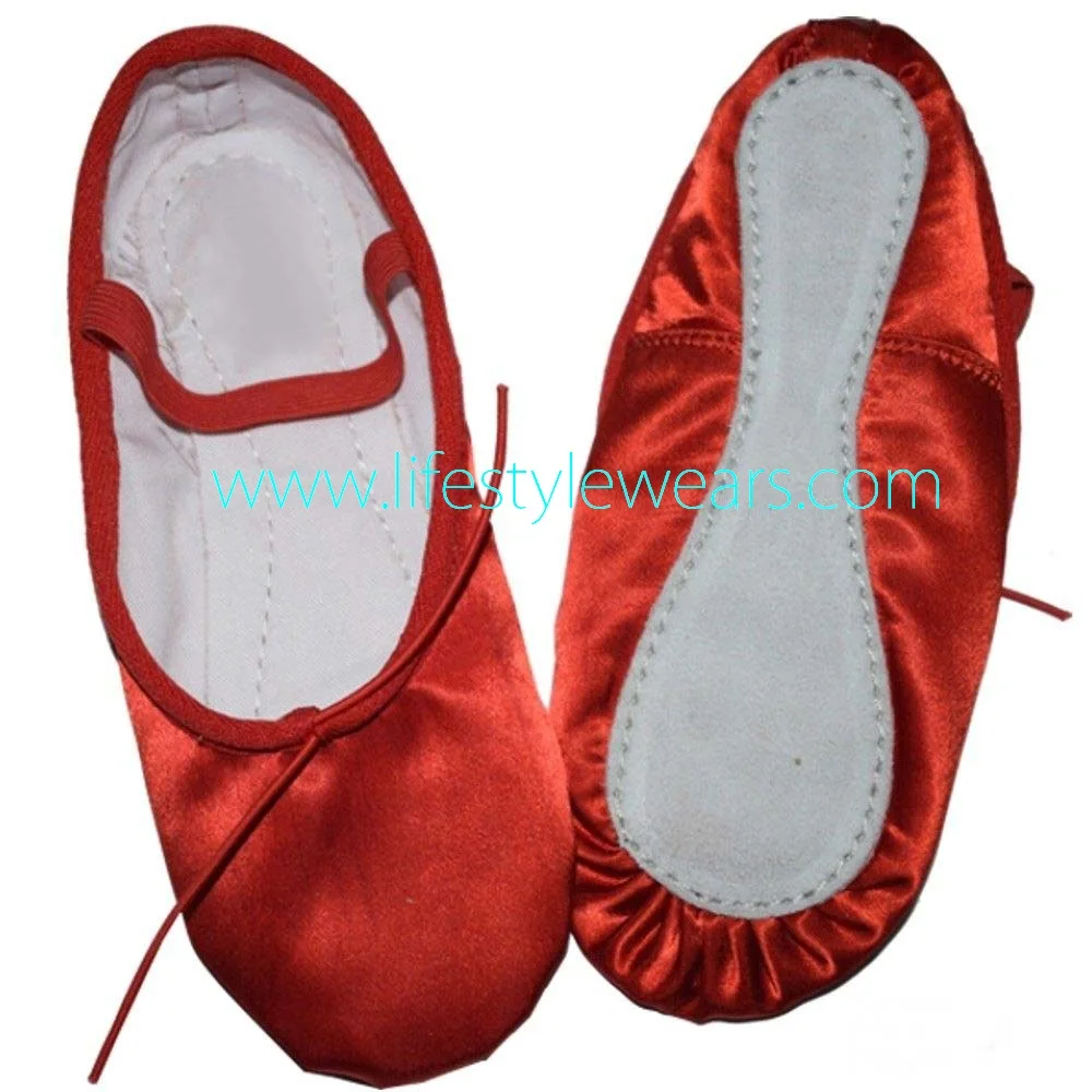 
colored ballet shoes flexible girls ballet satin ballet style shoes folding leather ballet shoes disposable 