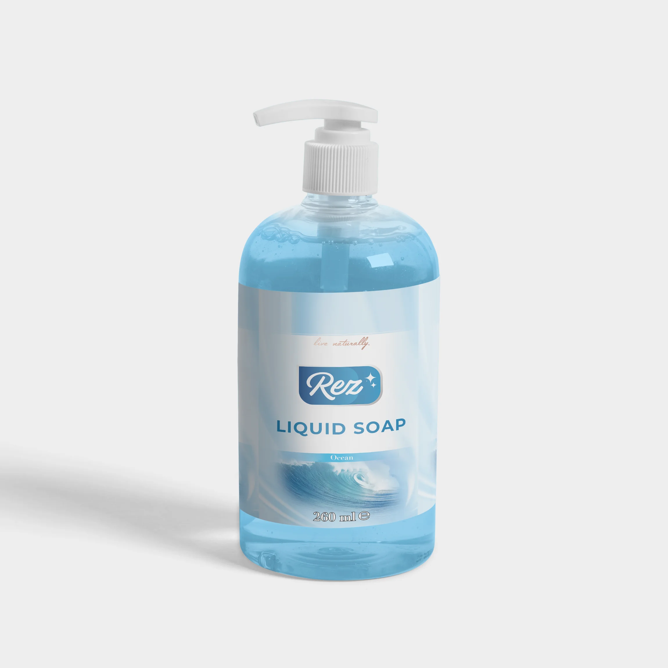 Rezonans Portable Ocean Liquid Hand Soap Hand Wash in Bottles With Pump