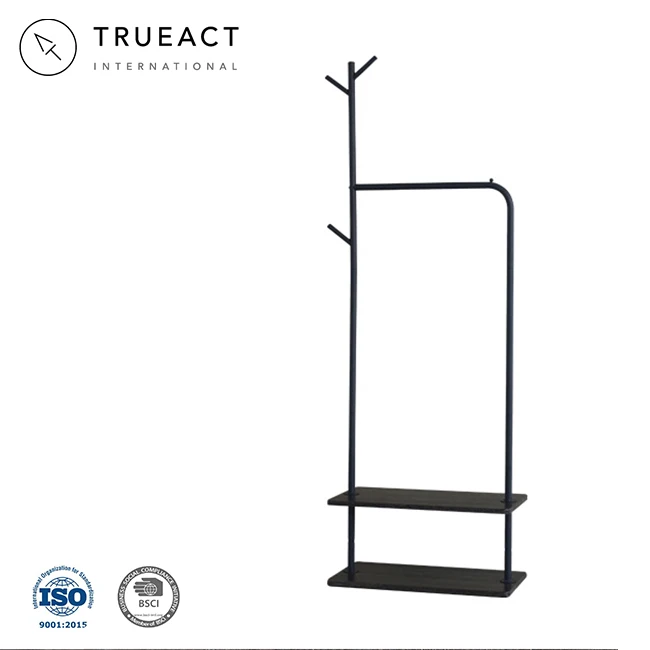 Free Standing Wood Coat Rack | Taiwan | Tree Shaped | Metal Floor Hat Hanger | Garment | Hanging Rail Stand | New Design