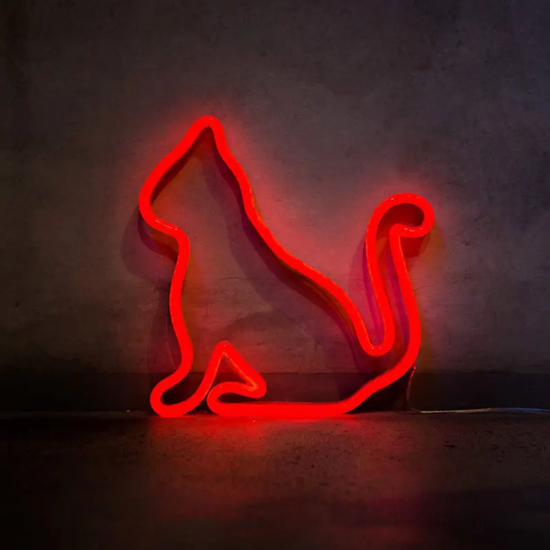 Fortune Lucky Cat Maneki Neko LED Anime Neon Sign Light Sign Wall Decor Personalized Gift