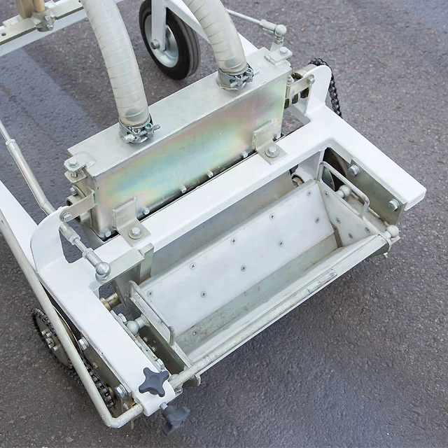 SHMELEK HP Structure Hand Push Cold Plastic Glass Beads Road Structured Horizontal Line Marking Machine
