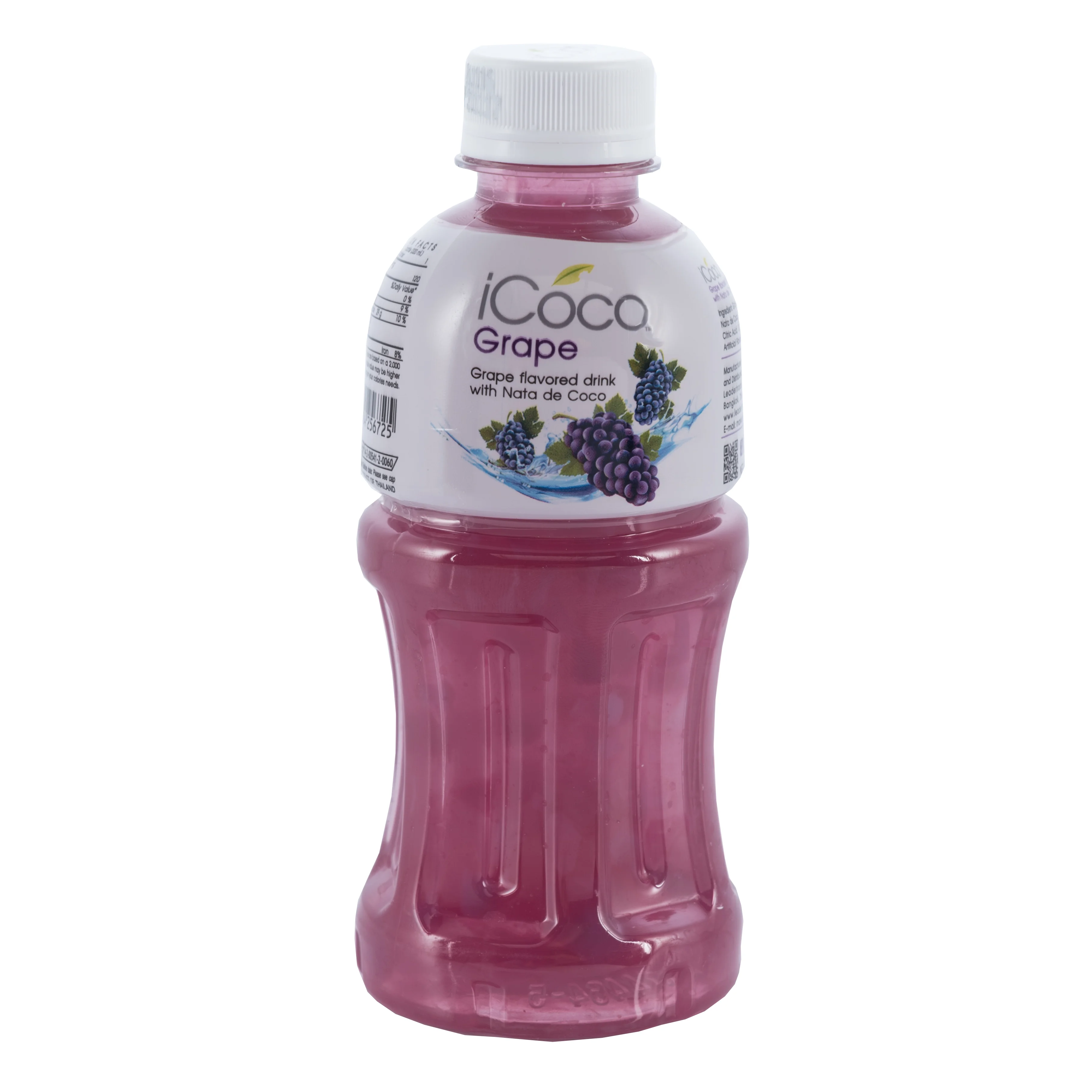 25% Fruit Juice With The Best Selling High Quality Nata De Coco Grape Flavor iCoco Brand Export From Thailand