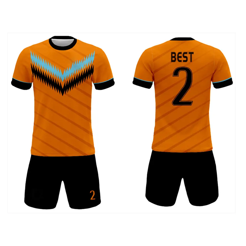 Wholesale Custom Logo Football Jersey Soccer Uniform Your Own Logo Design Men Wear Soccer Uniform Sets