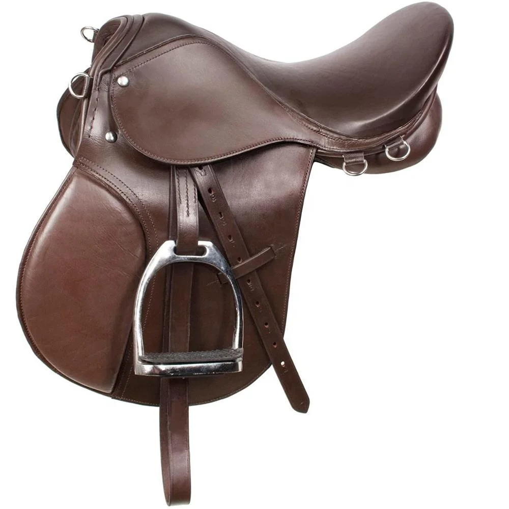 Premium Horse Racing Tack Leather Western Saddle / Unique Style Horse Racing barrel Saddle