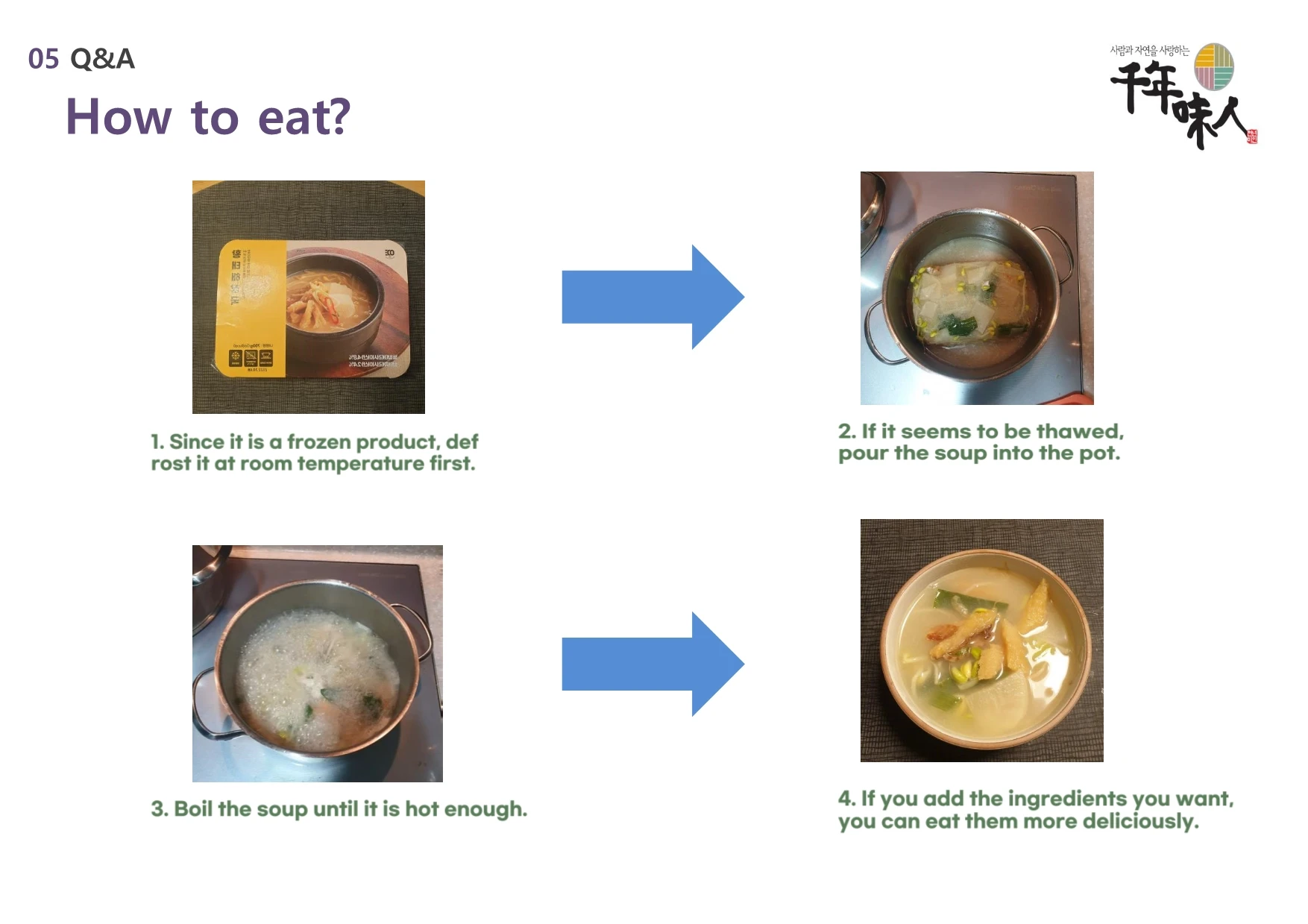 Korea Best Selling Traditional Korean healthy instant soup
