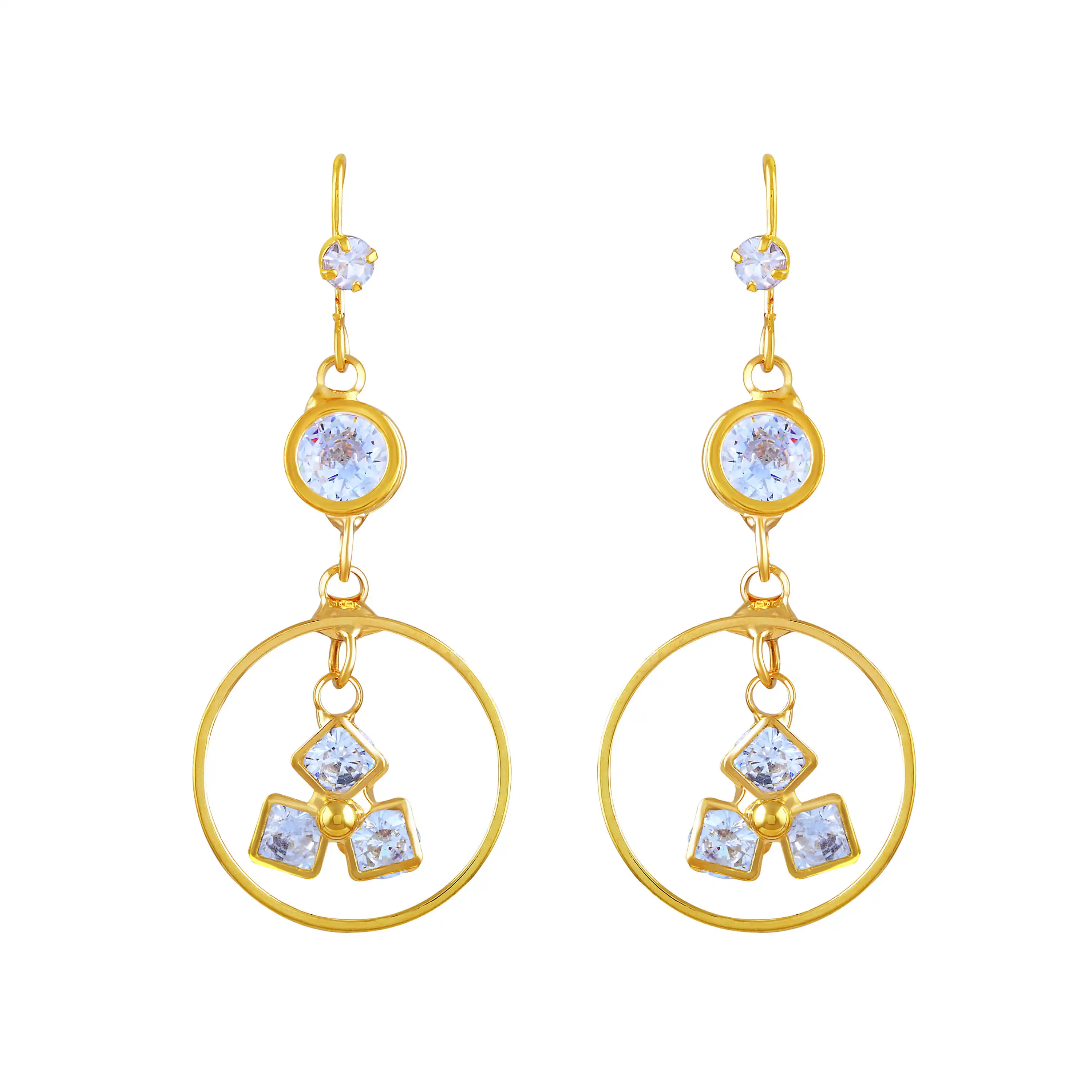 Dangler wholesale Gold plated latken shape with  jhumki earring for women