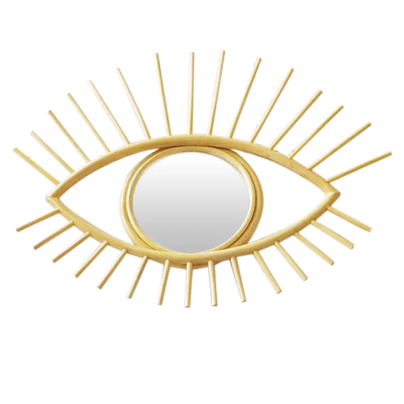 New Trend Decor House in 2021 Rattan Mirror Eye Hanging Wall Natural Rattan Unique Design Mirror Made in Vietnam