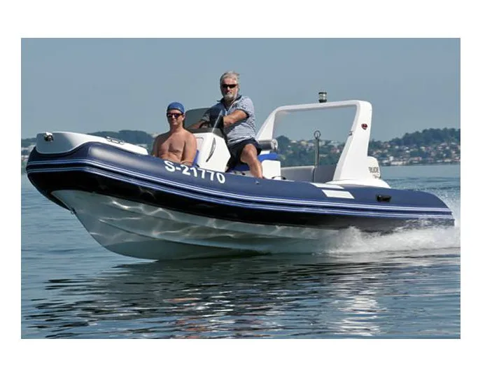 Liya 17ft fiberglass rib boat outboard motor boat