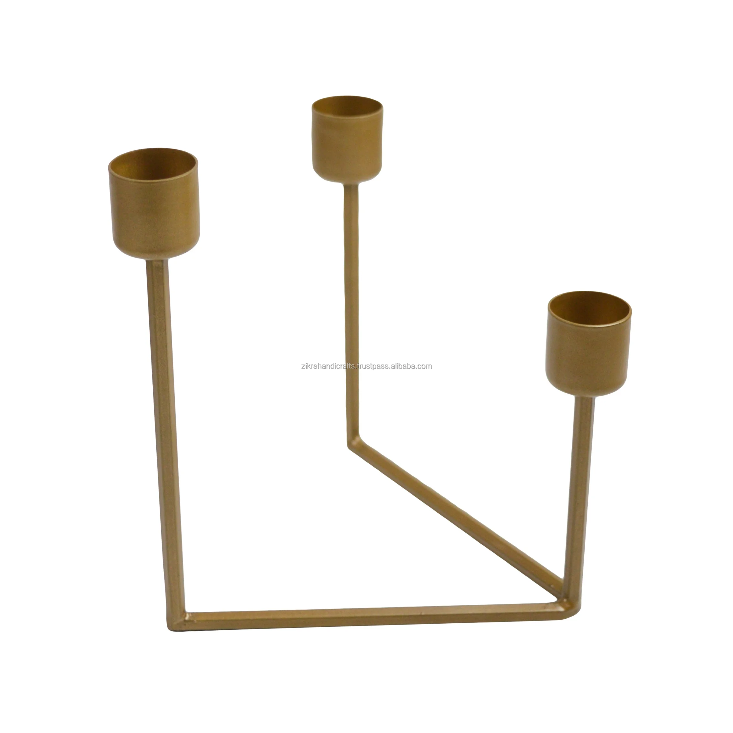 Painted Candle Holder Iron Design Highly Finishing European Double Candle Stand Home Villa Dinner And Wedding Decor Design