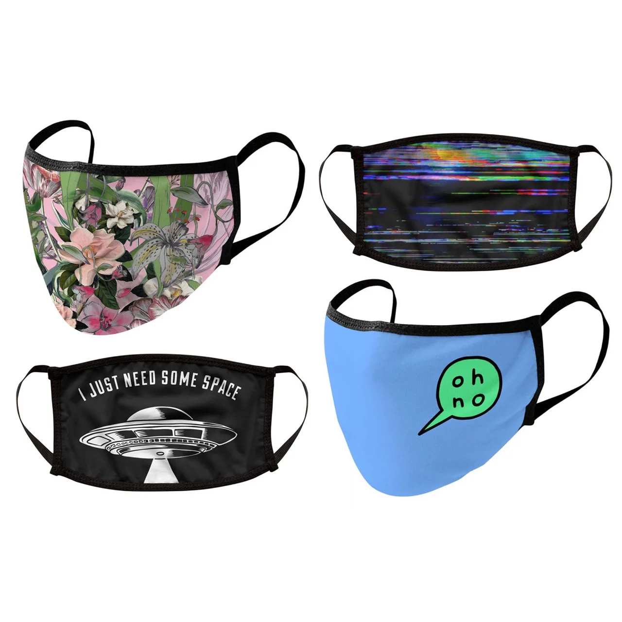 Модная маска с однотонным узором многофункциональная моющаяся для лица из натурального хлопка