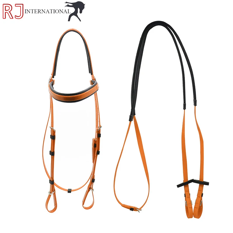 Leather bridle with Super Soft Padding and Embroidery Leather bridle / Horse Riding Equestrian Leather bridle