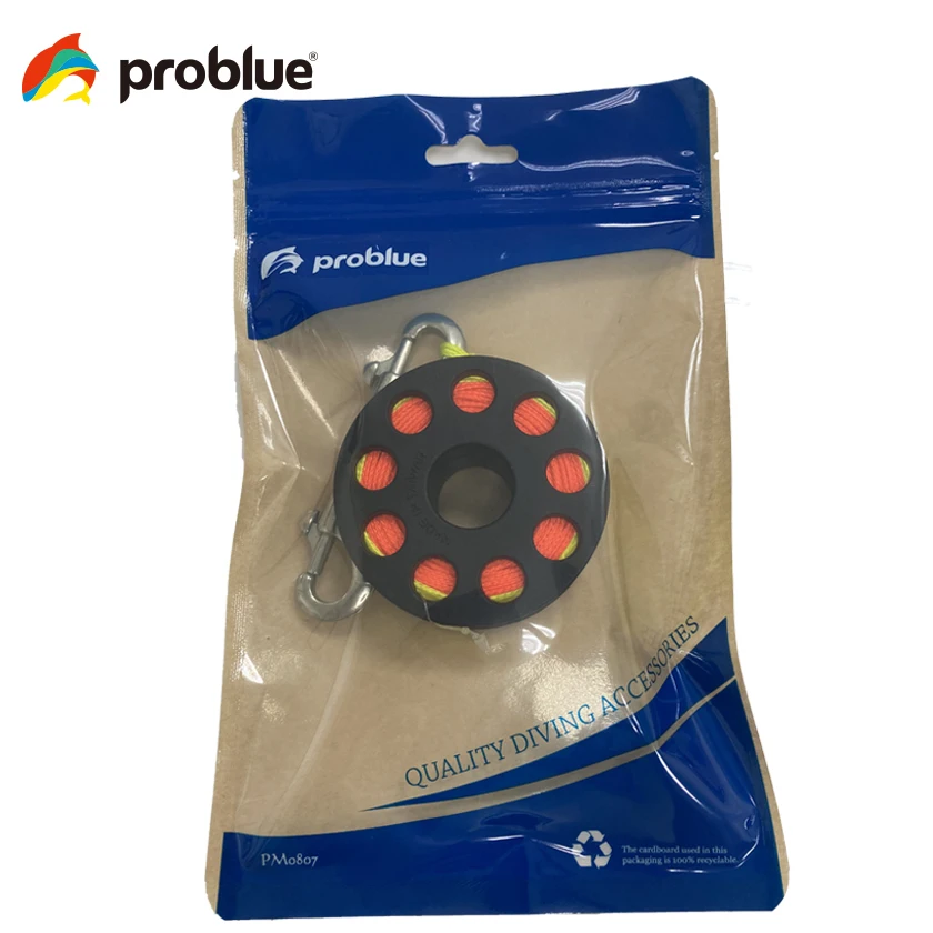 Problue AC-92ASD-20M специальная конструкция Спиннер пластиковый катушки w/крючок из нержавеющей стали
