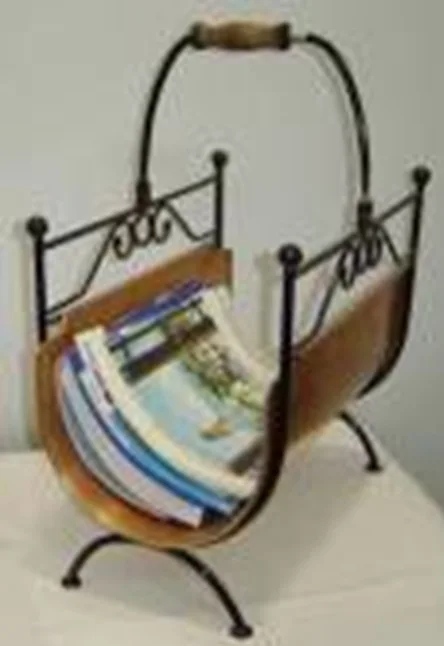 
Copper Wrought Iron Newspaper Holder 