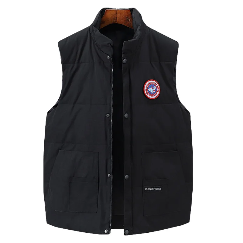 Custom Sleeveless jacket quilted Active Gilet Padded Removable white duck down puffer jacket