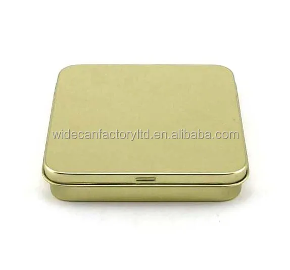 rectangle cosmetic aluminium metal tin can box for perfume