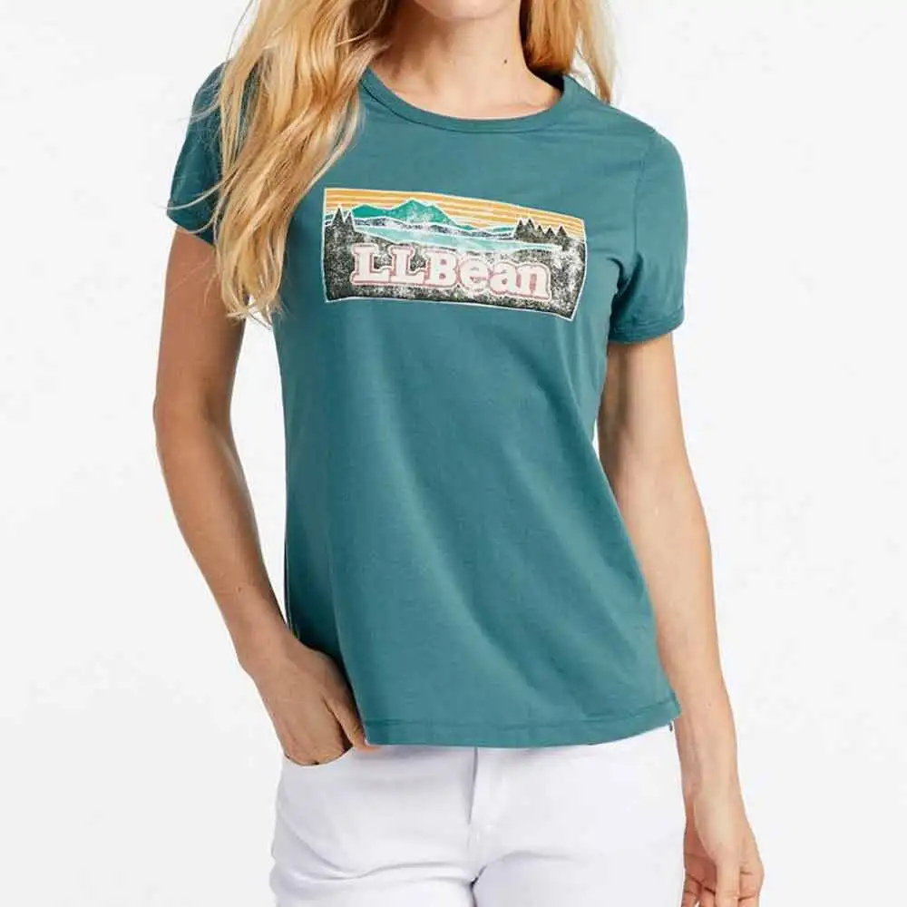  С круглым вырезом проката с коротким рукавом для женщин Классические летние футболки свободного кроя Повседневная футболка