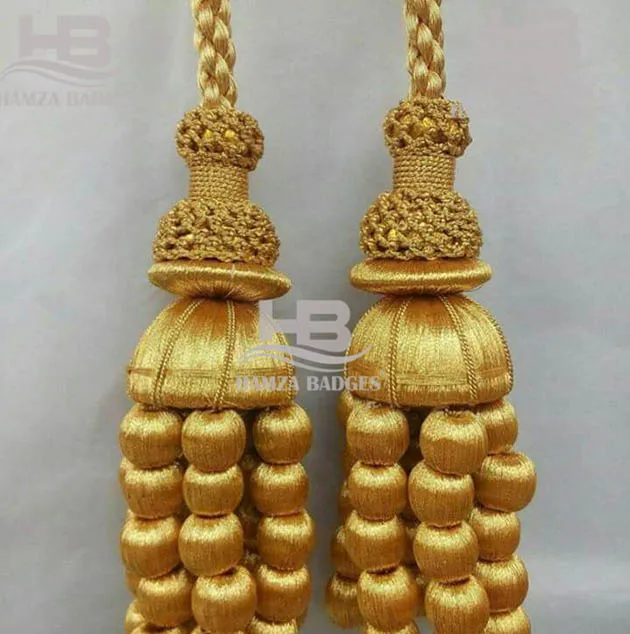 Tassel Fringe for curtain ,Tassels Silky Tassels bullion wire lace braid Gold work