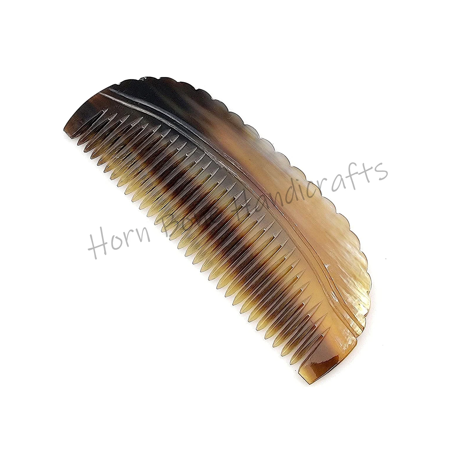 Ox Horn Comb Premium Quality 100% Handmade Anti Static Natural Fine Horn Pocket Comb Professional Detangling Fine Tooth Comb