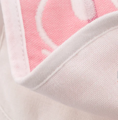 Muslin Washcloths Baby  Hand  Square Towels with jacquard pattern design