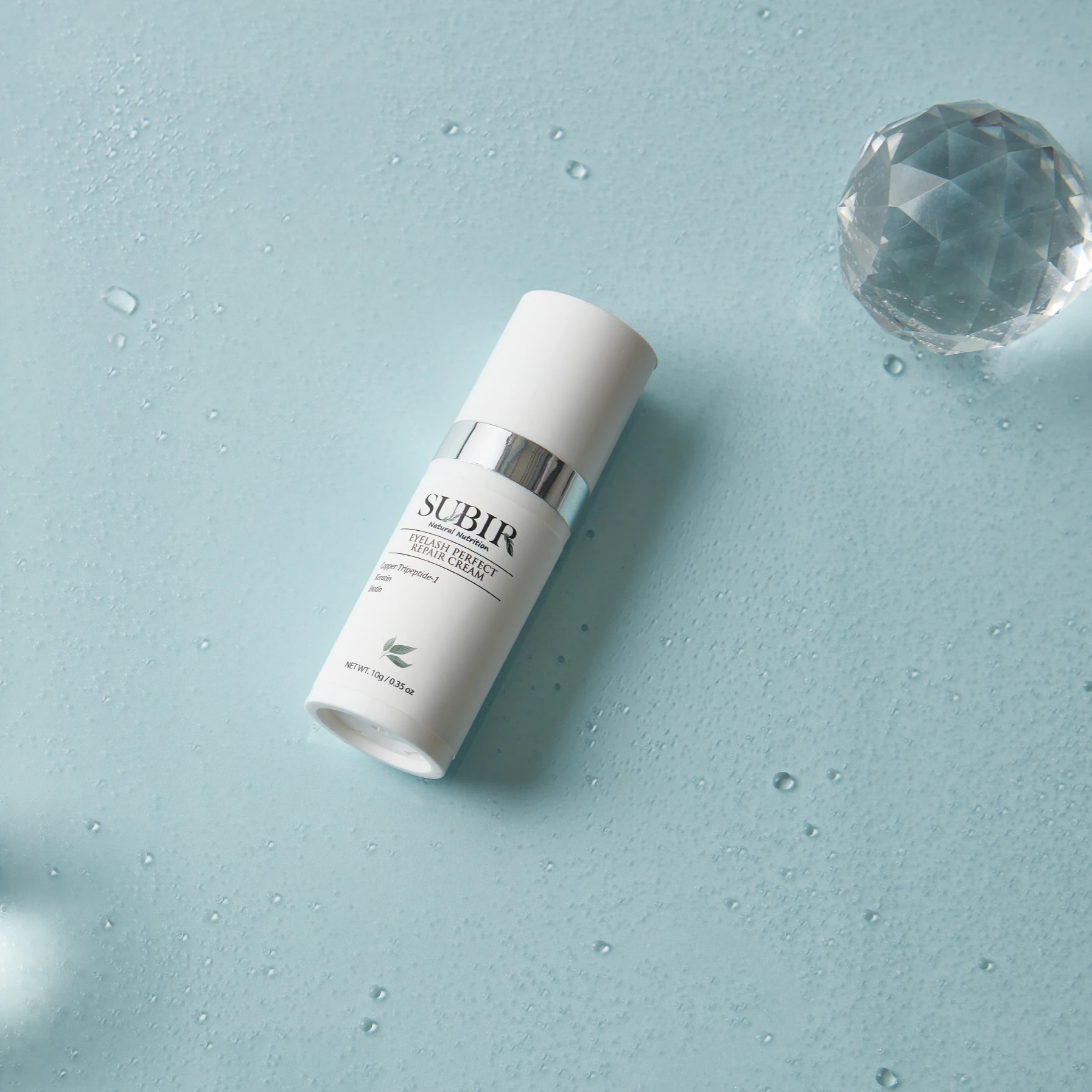 SUBIR Natural 3ml Eyelash Serum Moisturizing Enhancer for Lengthening Curling Eyelash Growth Perfect Repair Eye Cream Labeling