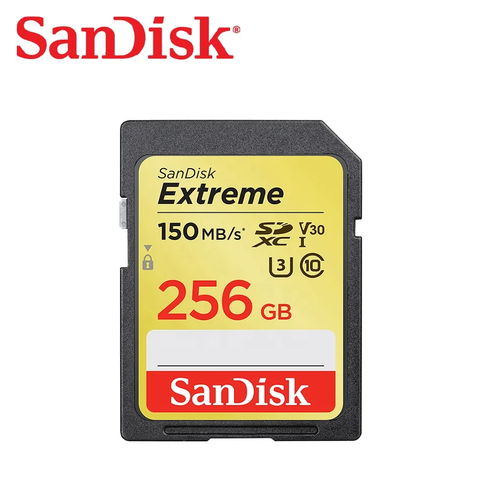 Двойной Флеш-накопитель SanDisk Extreme SD карта SDHC карты SDSDXV5-256G-GNCIN UHS-I U3 class10 256GB
