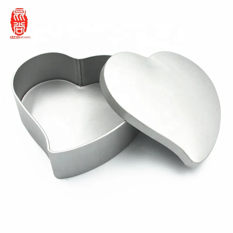 
Custom High Quality Heart Shaped Tinplate Box Chocolate Heart Tin Can 