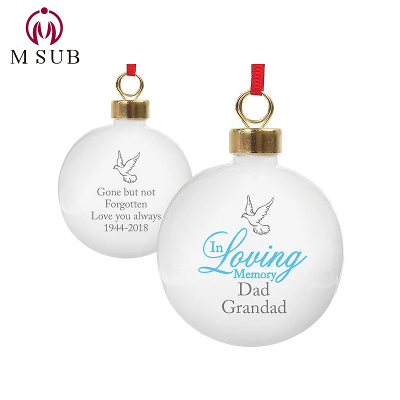 Круглый керамический сублимационный персонализированный Рождественский