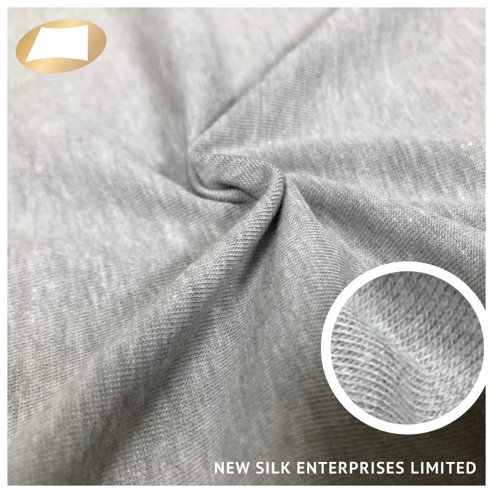 Тайваньская натуральная ткань из хлопка и спандекса с бамбуковым углем cvc 180 г/м2