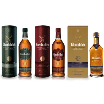 Glenfiddich Scotch Whisky 12, 15, 18 years old / Promotion offer Glenfiddich Scotch Whisky