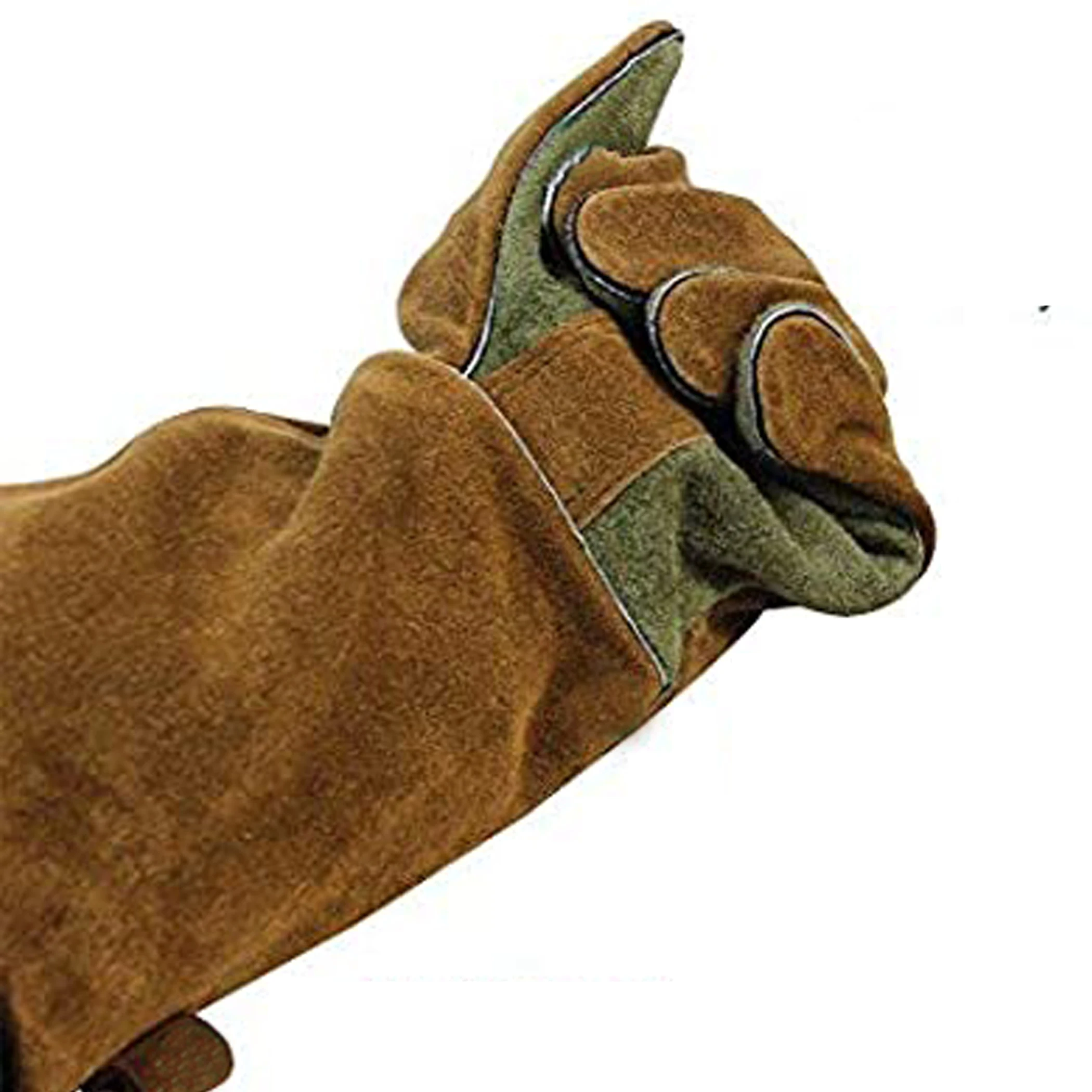 PK new arrival 2022 Workplace Heavy Duty Welding Gloves Pure Leather Heat & Fire Resistant Forge made cow split leather