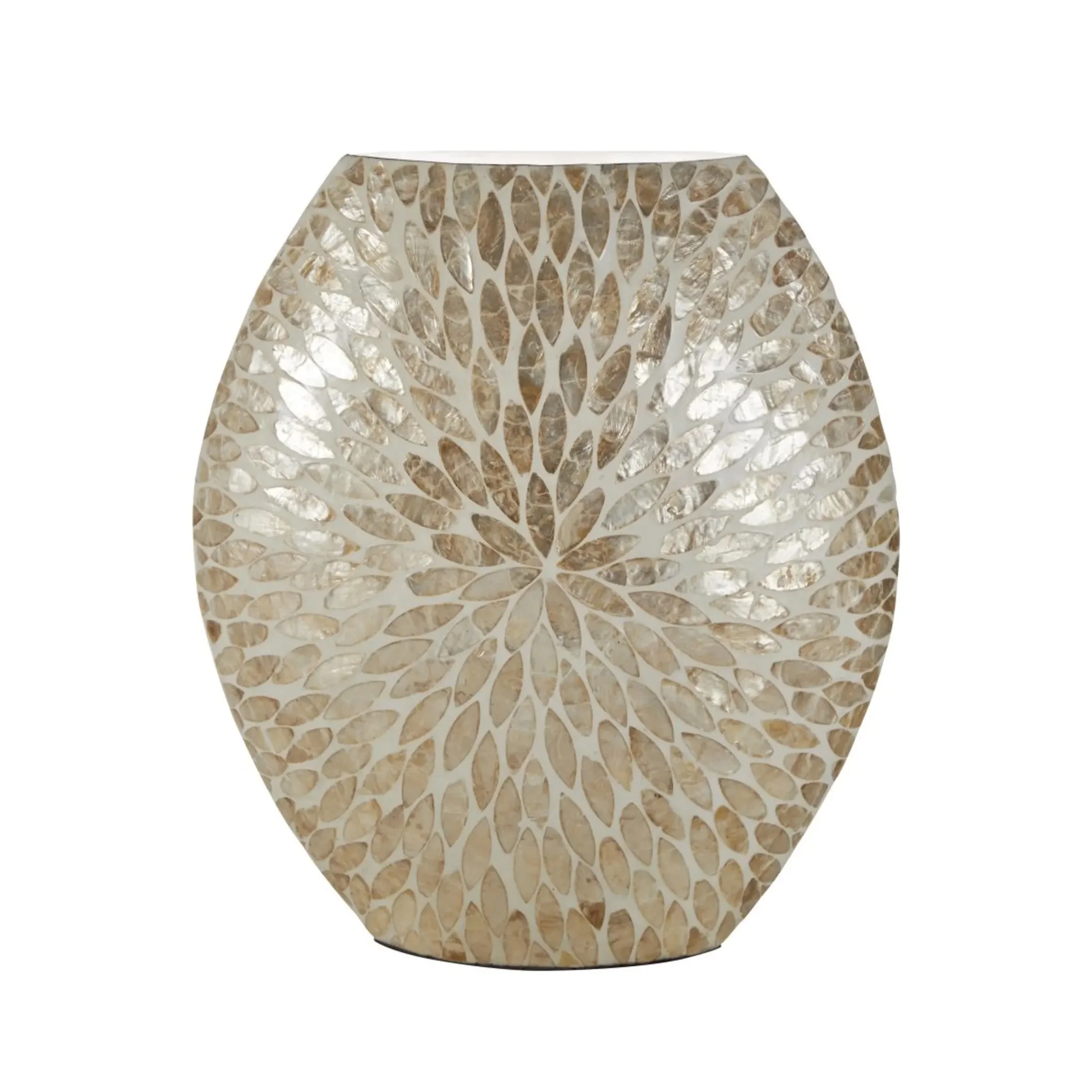 High quality home decoration mother of pearl flower vase handmade capiz shell decoration small vase from Vietnam