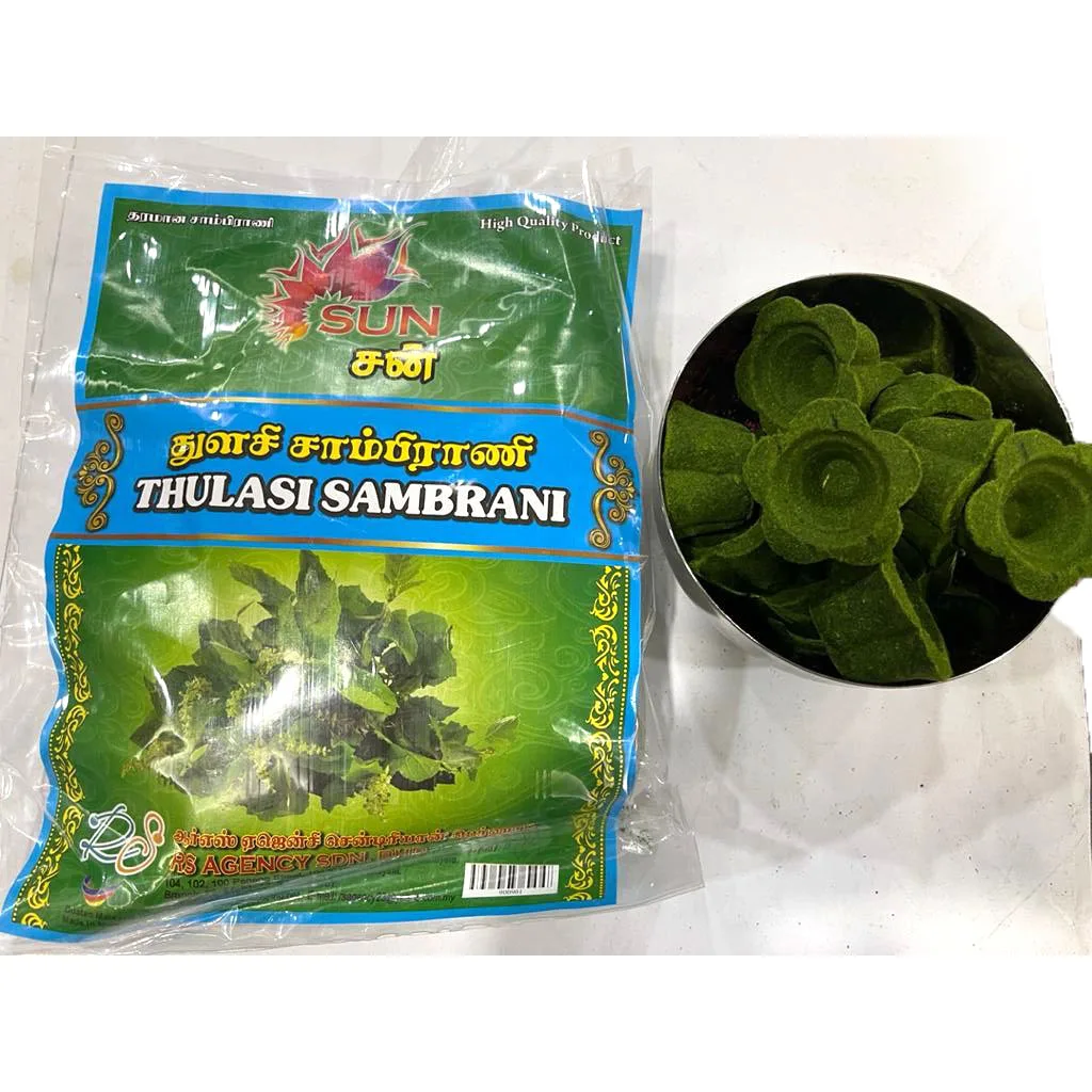 Высококачественные ароматические благовония для молитвы SUN Thulasi Sambrani
