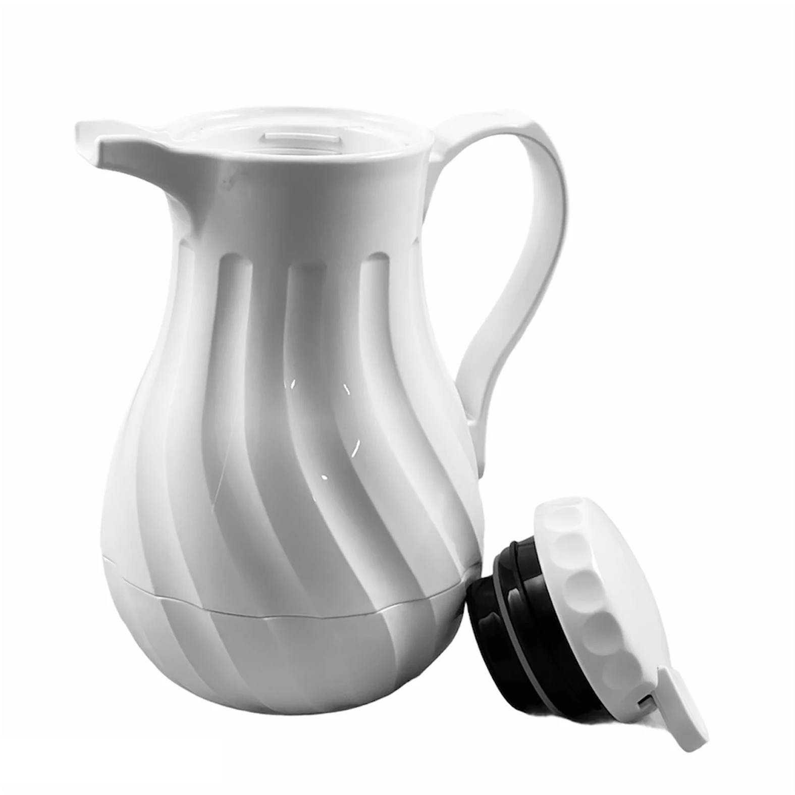 
0.5L / 1.2L / 2L swirl PU Insulated Thermos, beverage server, for restaurant or home use, thermal coffee carafe 