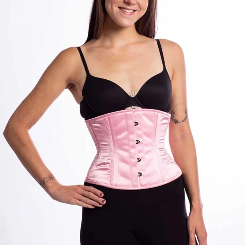 New Under Bust Fashion Waist Training Corsets Satin Tight Waist Trainer Corset