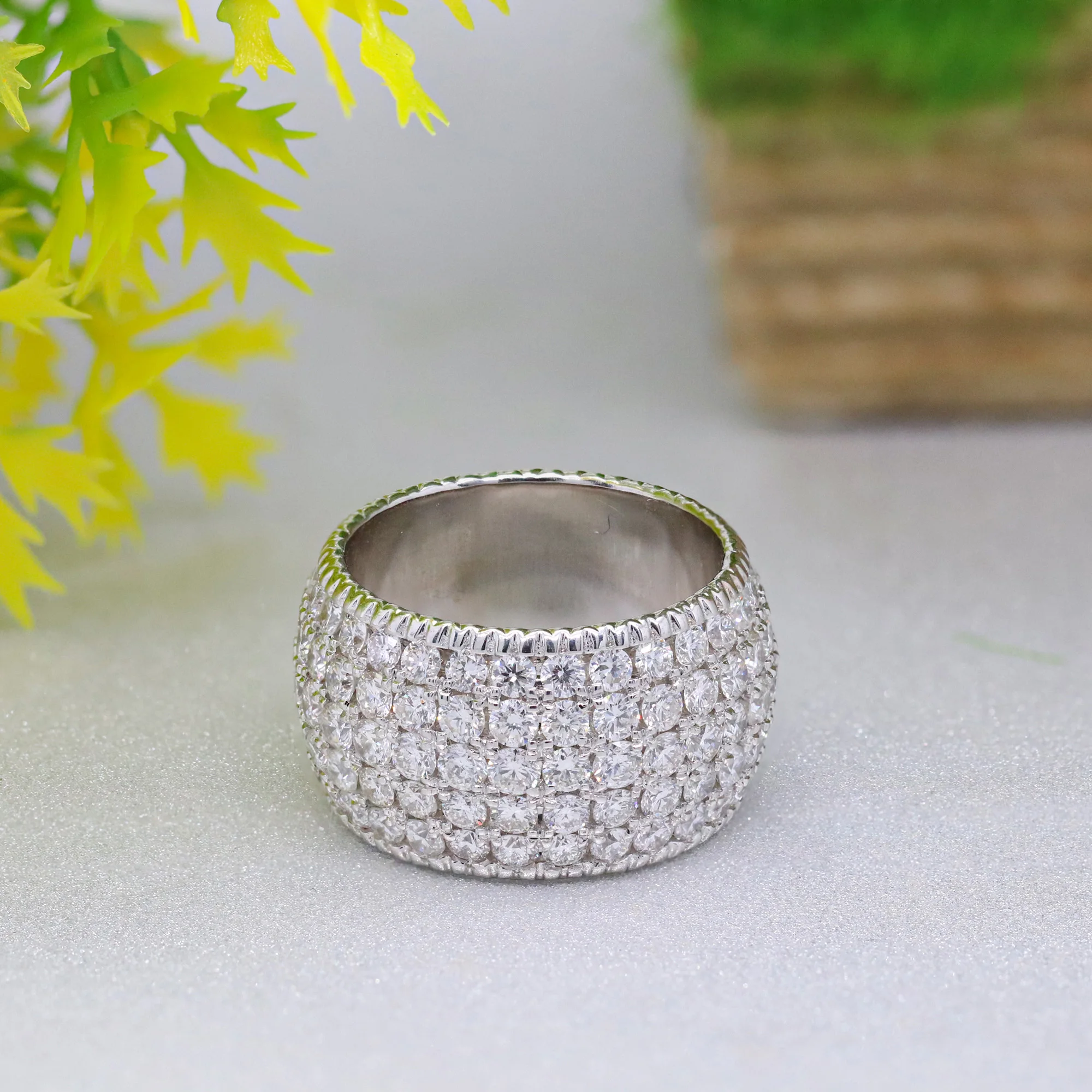  17 gms золотое покрытие 14k естественный золото синтетический бриллиант обручальное кольцо для мужчин