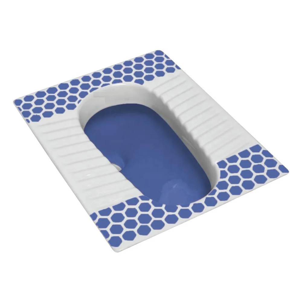 Eastern type toilet Japanese Blue Double Color squat toilet one piece wc pan standard toilet size squatting pan Orissa Pan