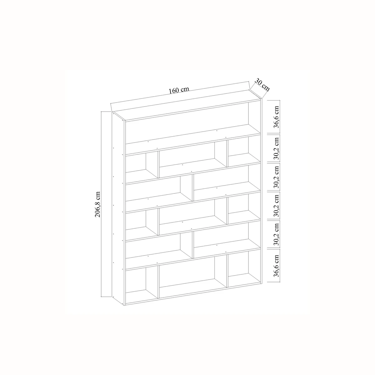 Adjustable Modular  Modern Wall Library Bookshelf School Library Bookcases Furniture Design