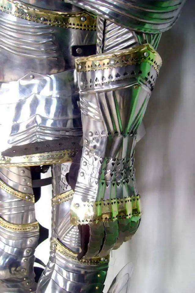 Medieval Knight Wearable Suit Of Armor Crusader Gothic Full Body Armour ZA79