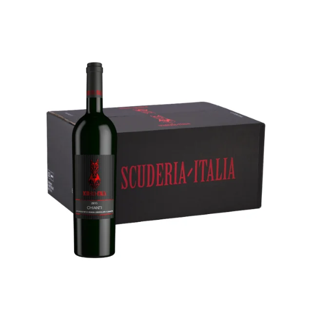 Одиночная бутылка Красного вина Кьянти DOCG 2015 Scuderia Италия 0.75L 13.5% сумки в итальянском стиле наивысшего