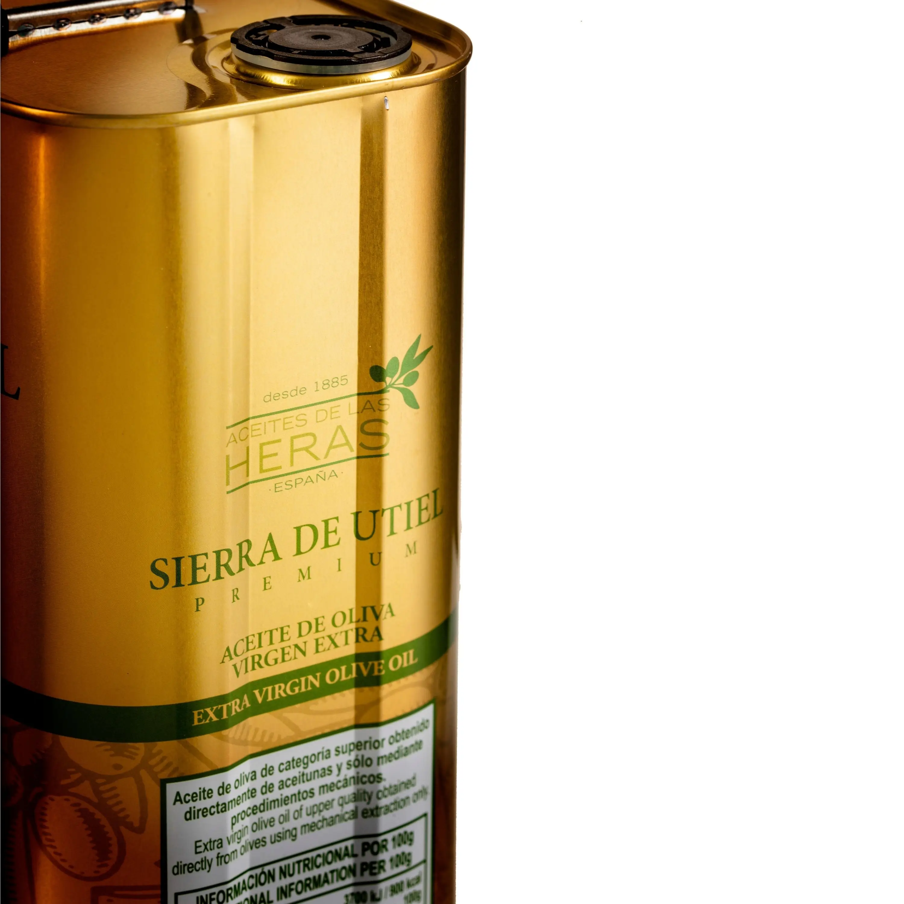 Sierra de Utiel, Extra Virgin Olive Oil 5 liter Gourmet Tin, first cold pressed Spanish Olive Oil