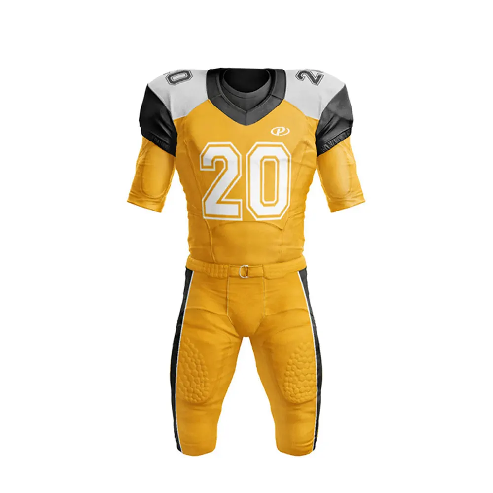 Wholesale Unique Quality Customized American Football Uniform / Team 100% polyester American Football Uniform