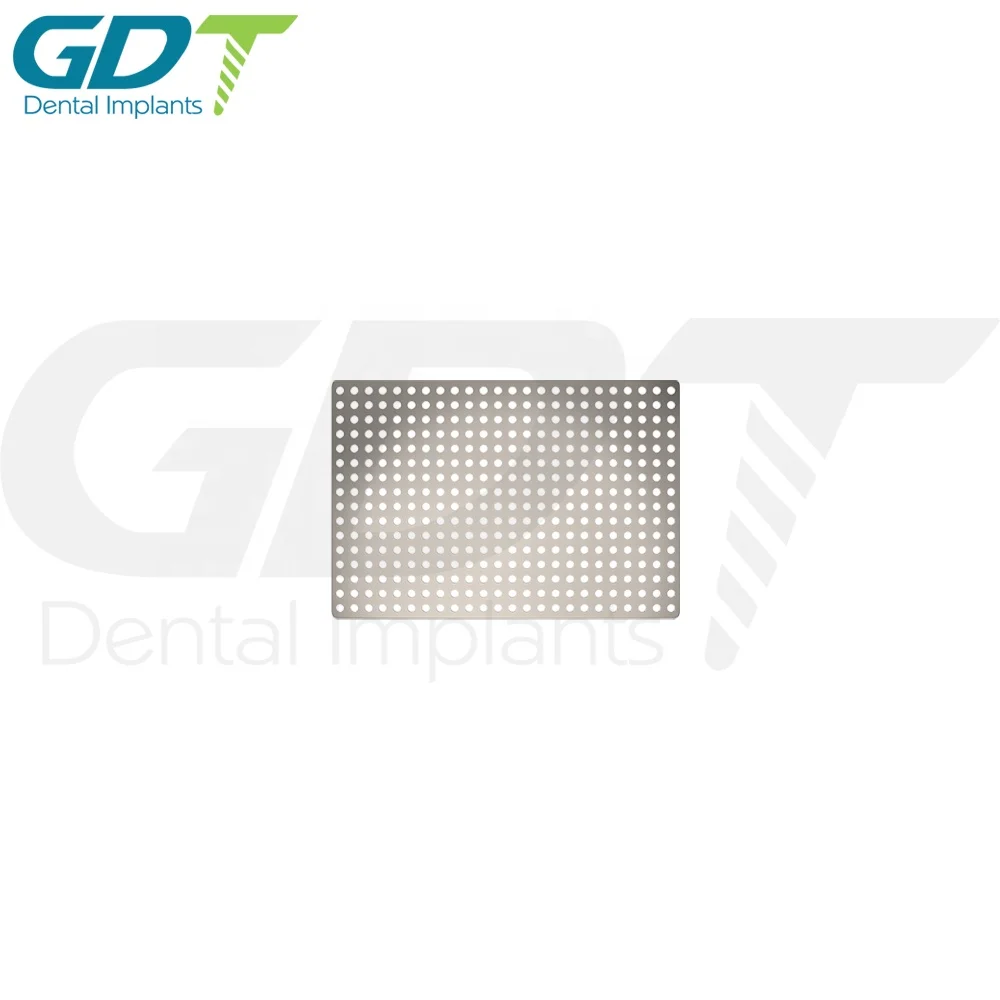 GBR Titanium Mesh Membrane Barrier, Hole - 0.6mm Surgical Tool Dental Implant, Israel Made