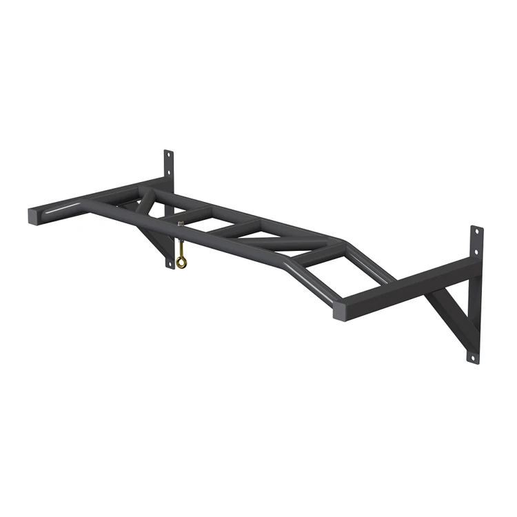 High quality wall-mounted pull-up bar allows for different grip, gym home equipment