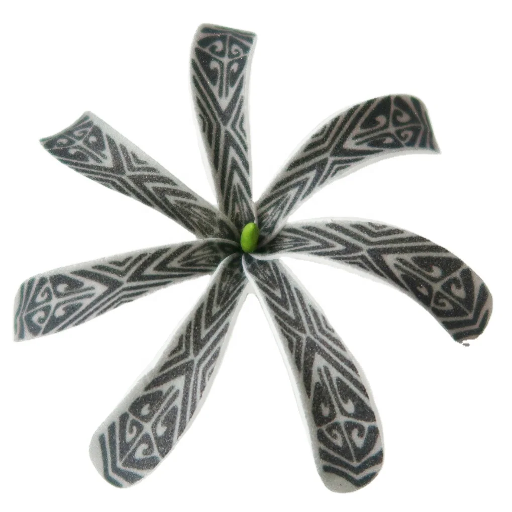 Best seller good quality Handcraft Handmade artificial tahitian foam flower with special tattoo and color pattern