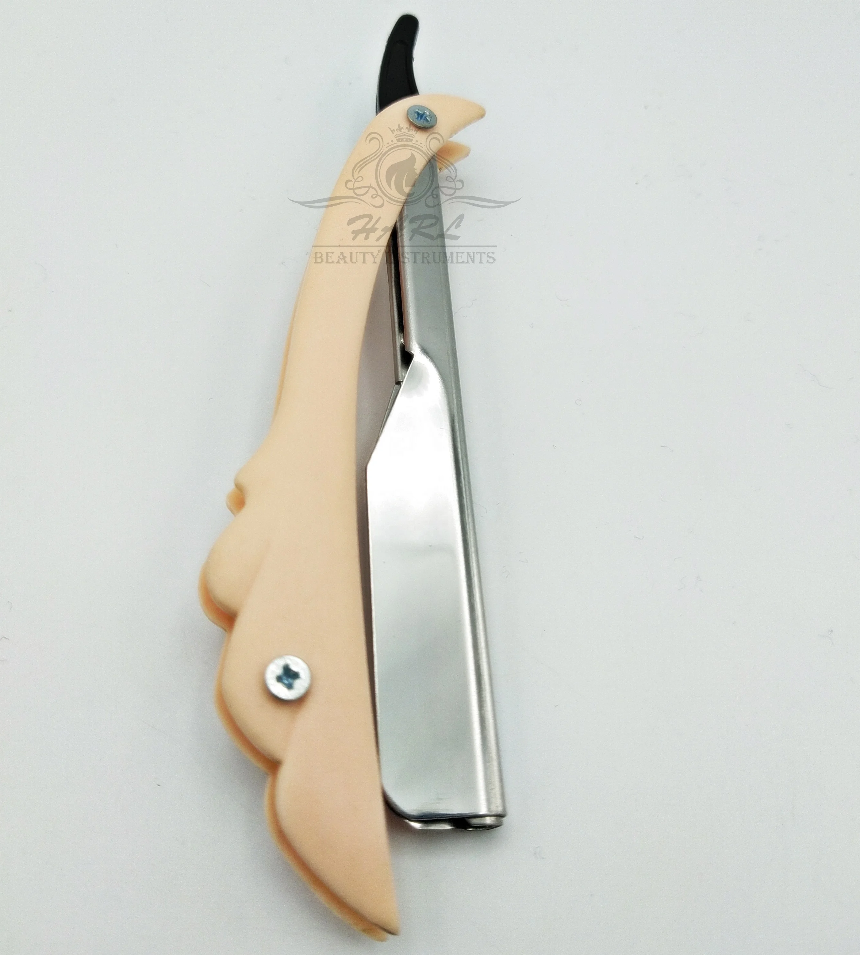 Blade Replaceable Barber Safety Razor Plastic Stainless Steel Handle Straight Shaving Razor Men Wet Shaving Products Single