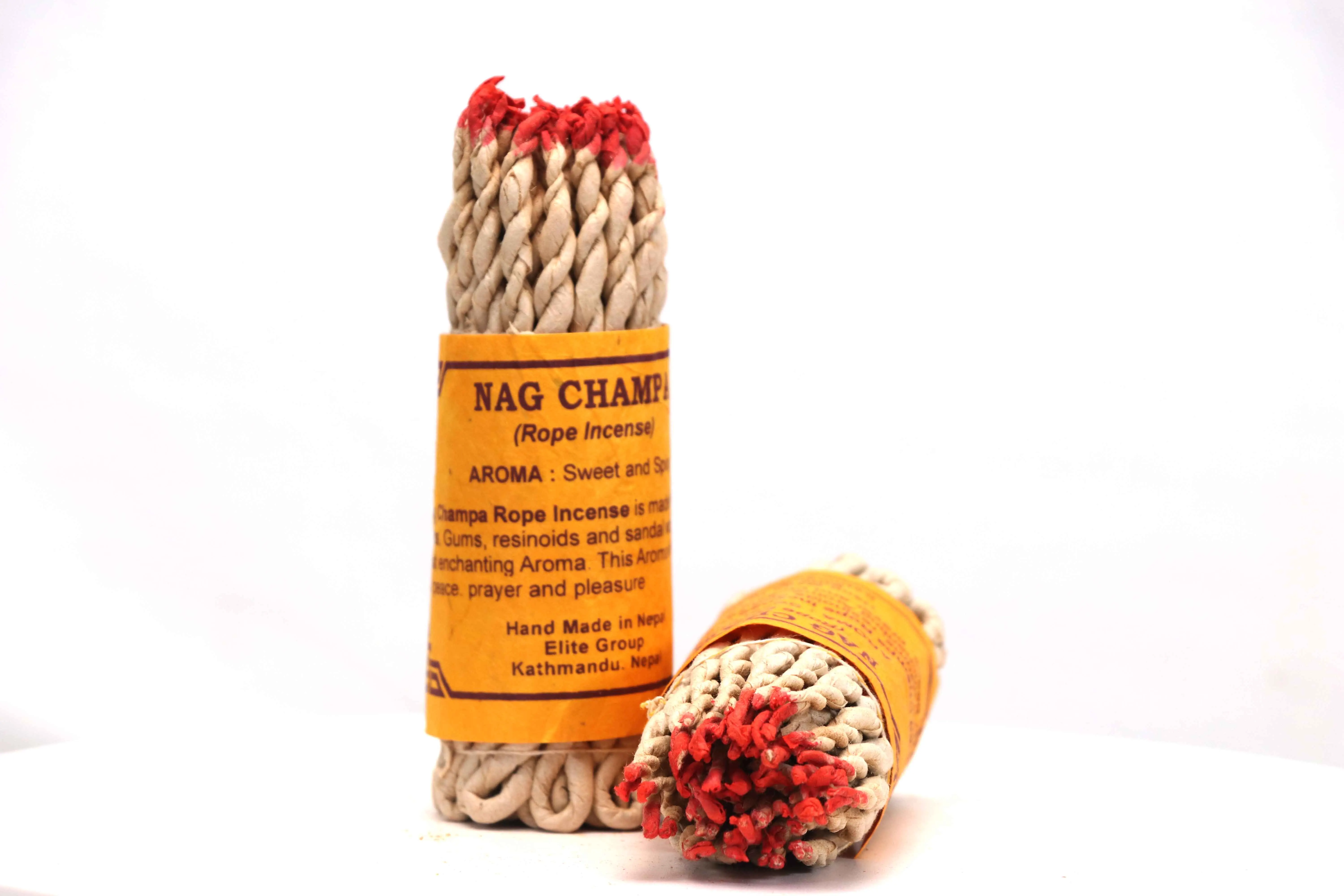 Nag Champa rope incense pleasant aroma Naturally made tibetan incense used ReligiousOffering/Meditation/Prayers/Purification
