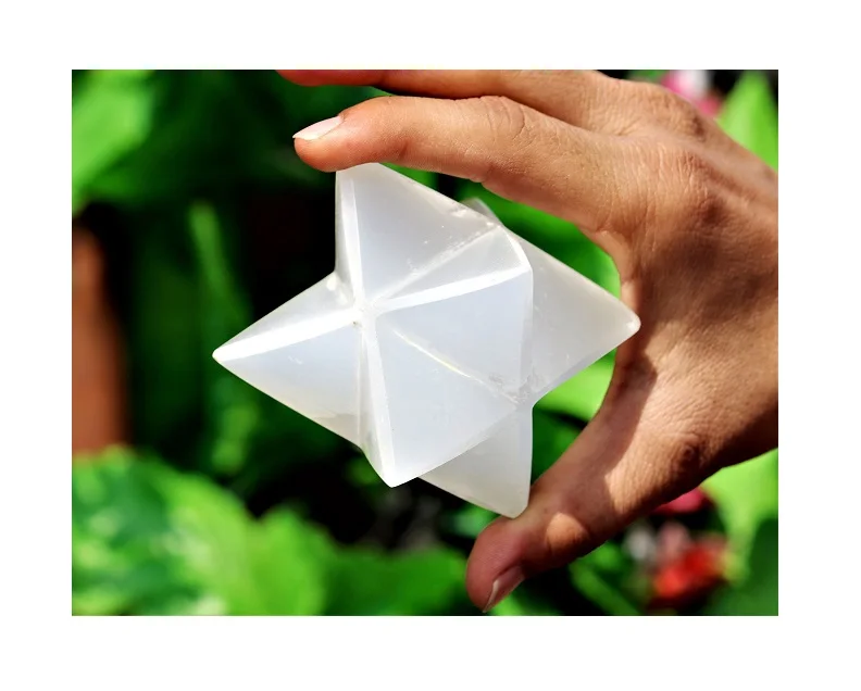 Premium Quality New Design Merkaba Star Agate Healing Gemstone Crystal From Indian Exporter for Sale