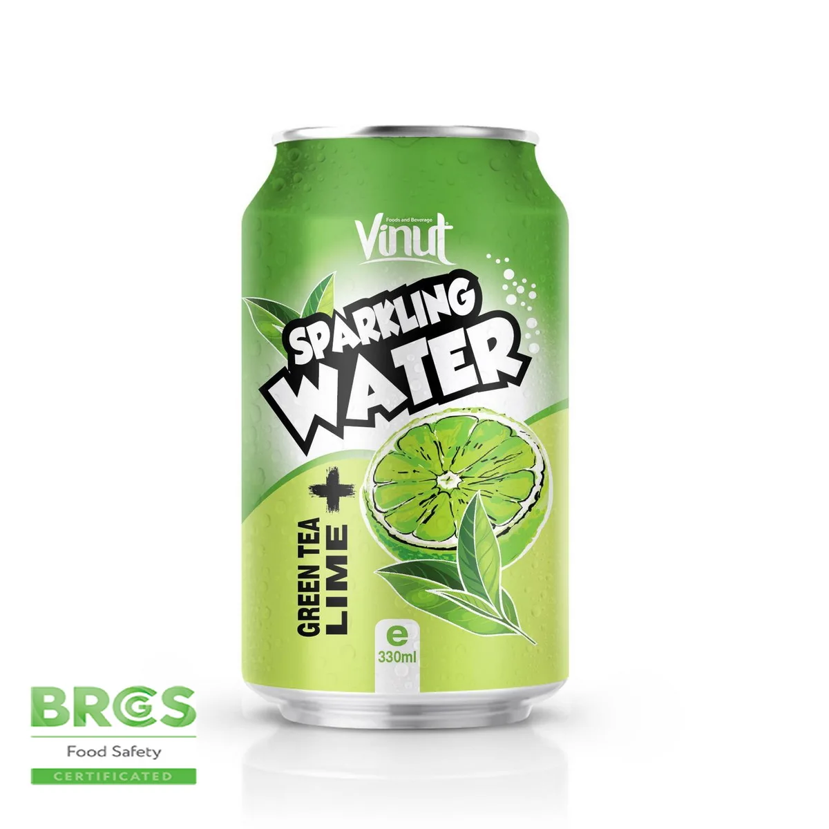 
330ml VINUT Green tea Lime Sparkling water 